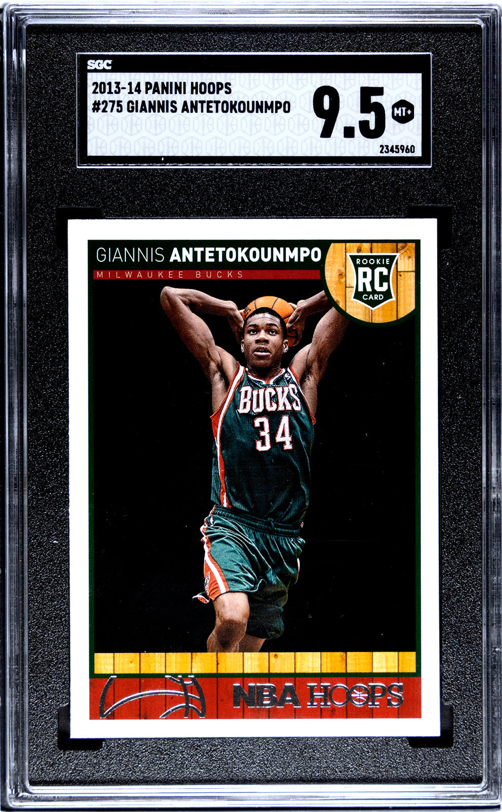 2013-14 Giannis Antetokounmpo Panini Hoops SGC 9.55