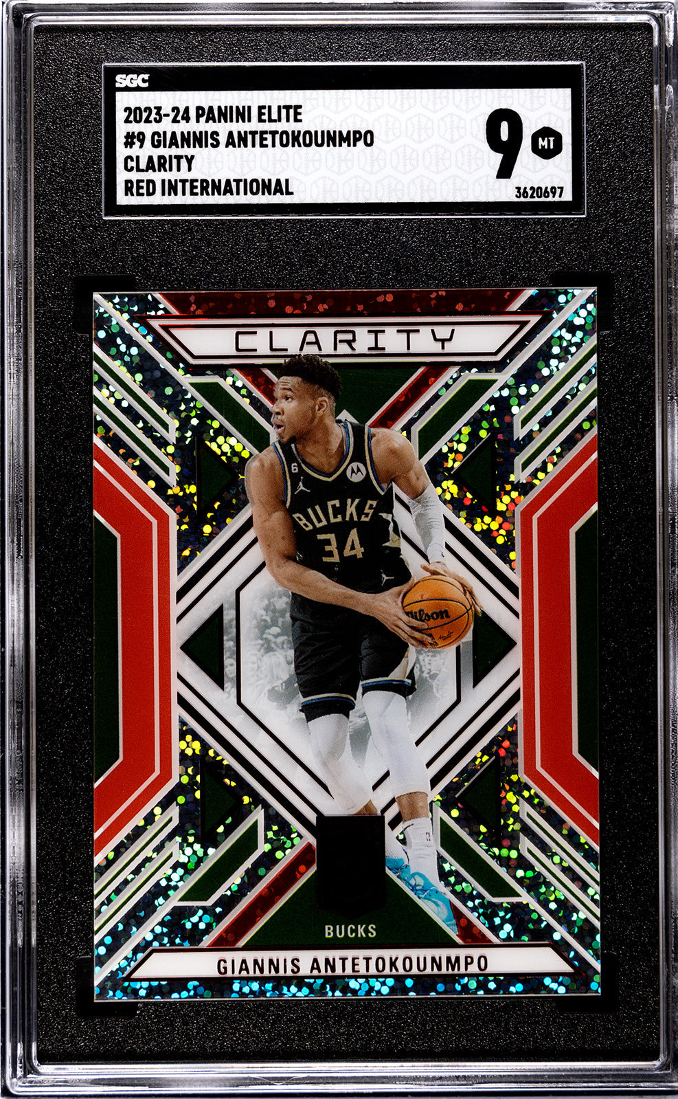 2023-24 Giannis Antetokounmpo Panini Elite SGC 9