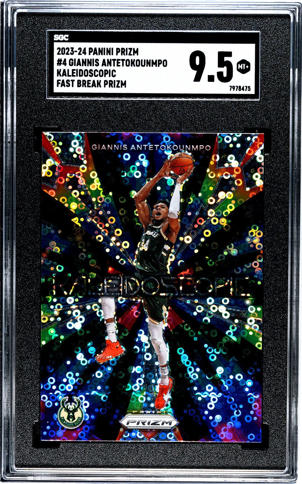 2023-24 Giannis Antetokounmpo Panini Prizm SGC 9.55