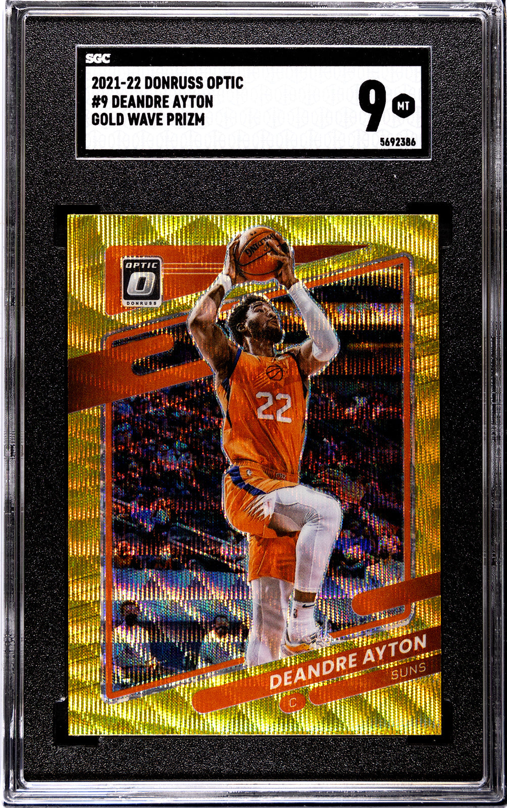 2021-22 DeAndre Ayton Donruss Optic SGC 9