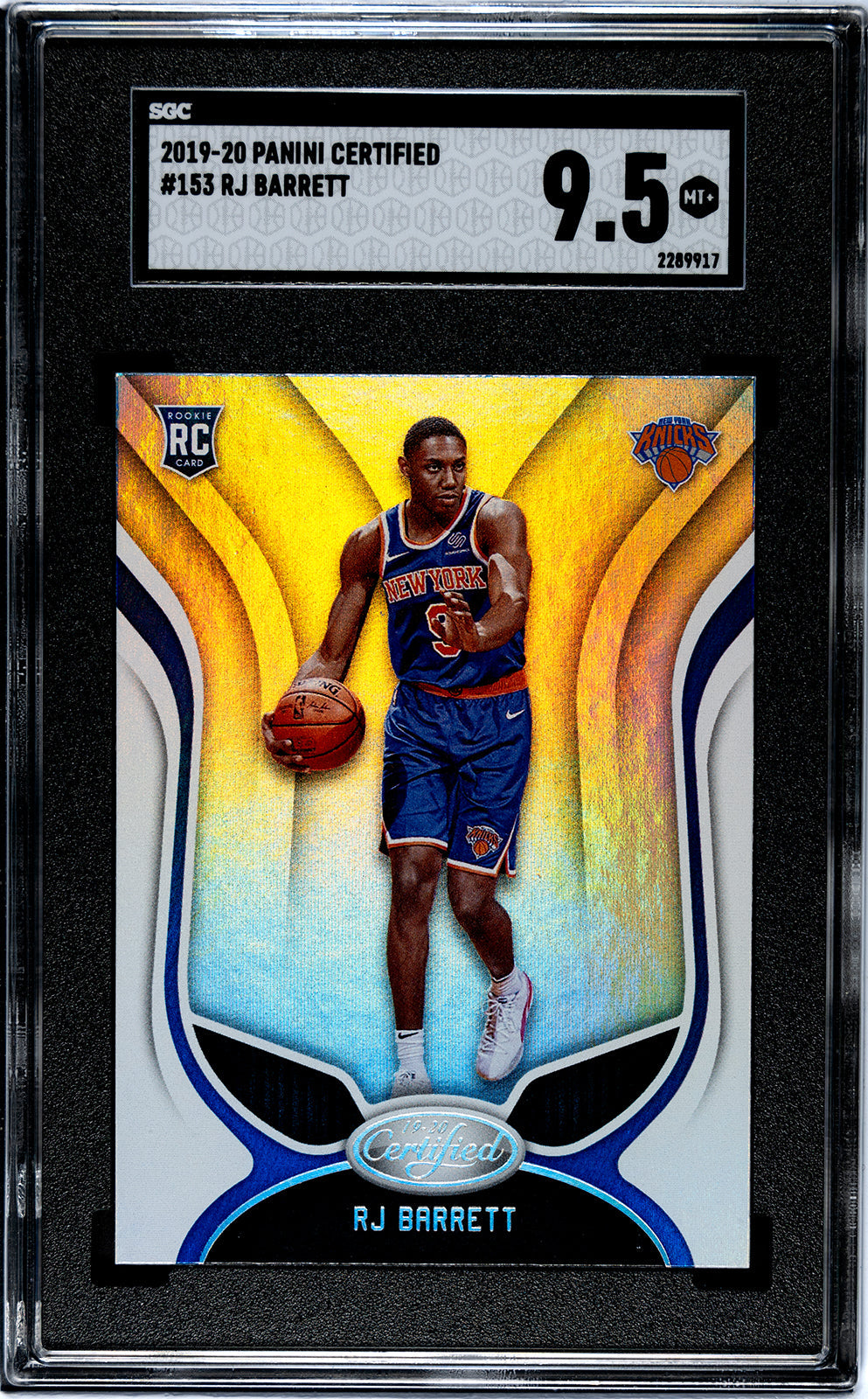 2019-20 RJ Barrett Panini Certified SGC 9.55