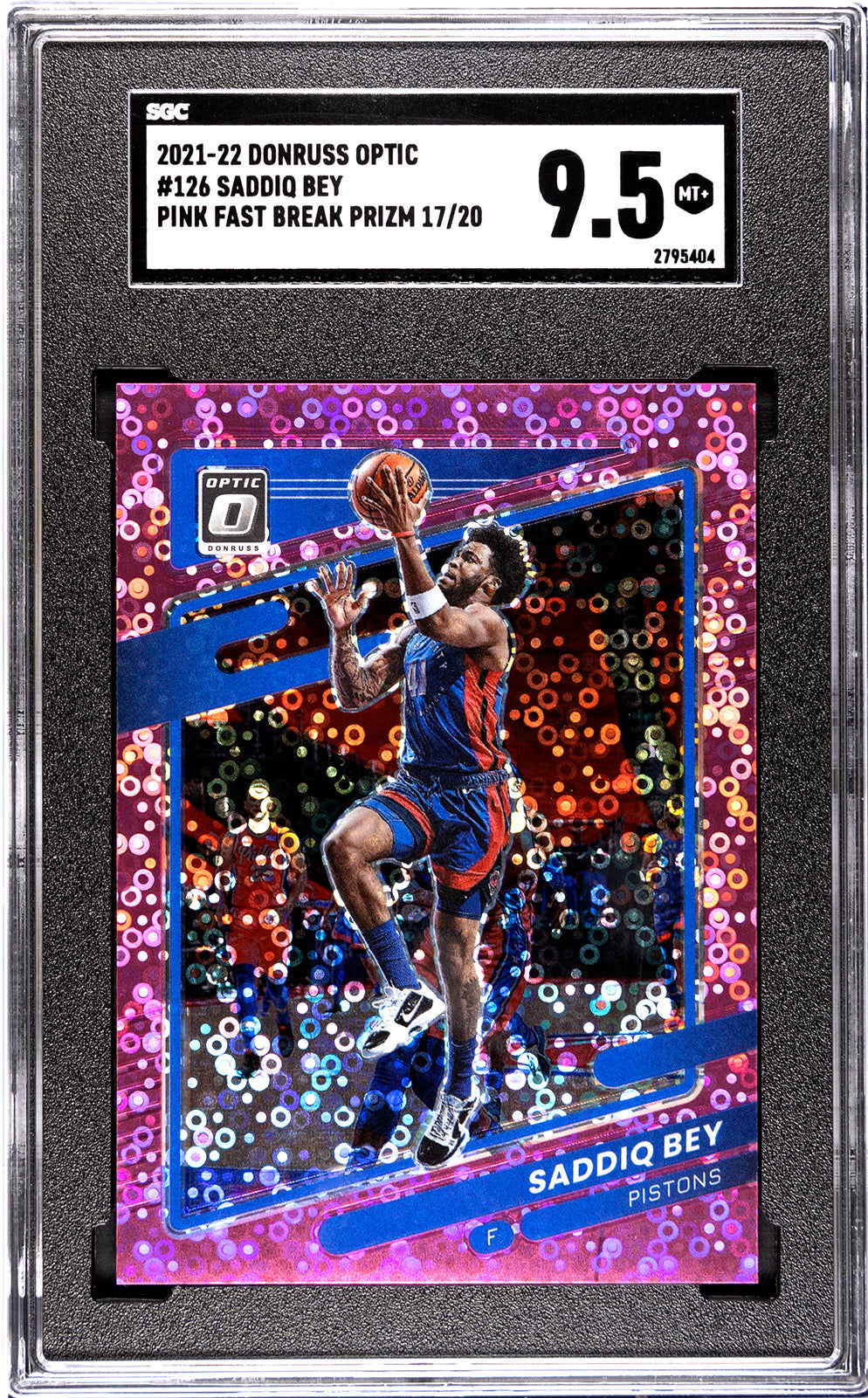 2021-22 Saddiq Bey Donruss Optic SGC 9.55