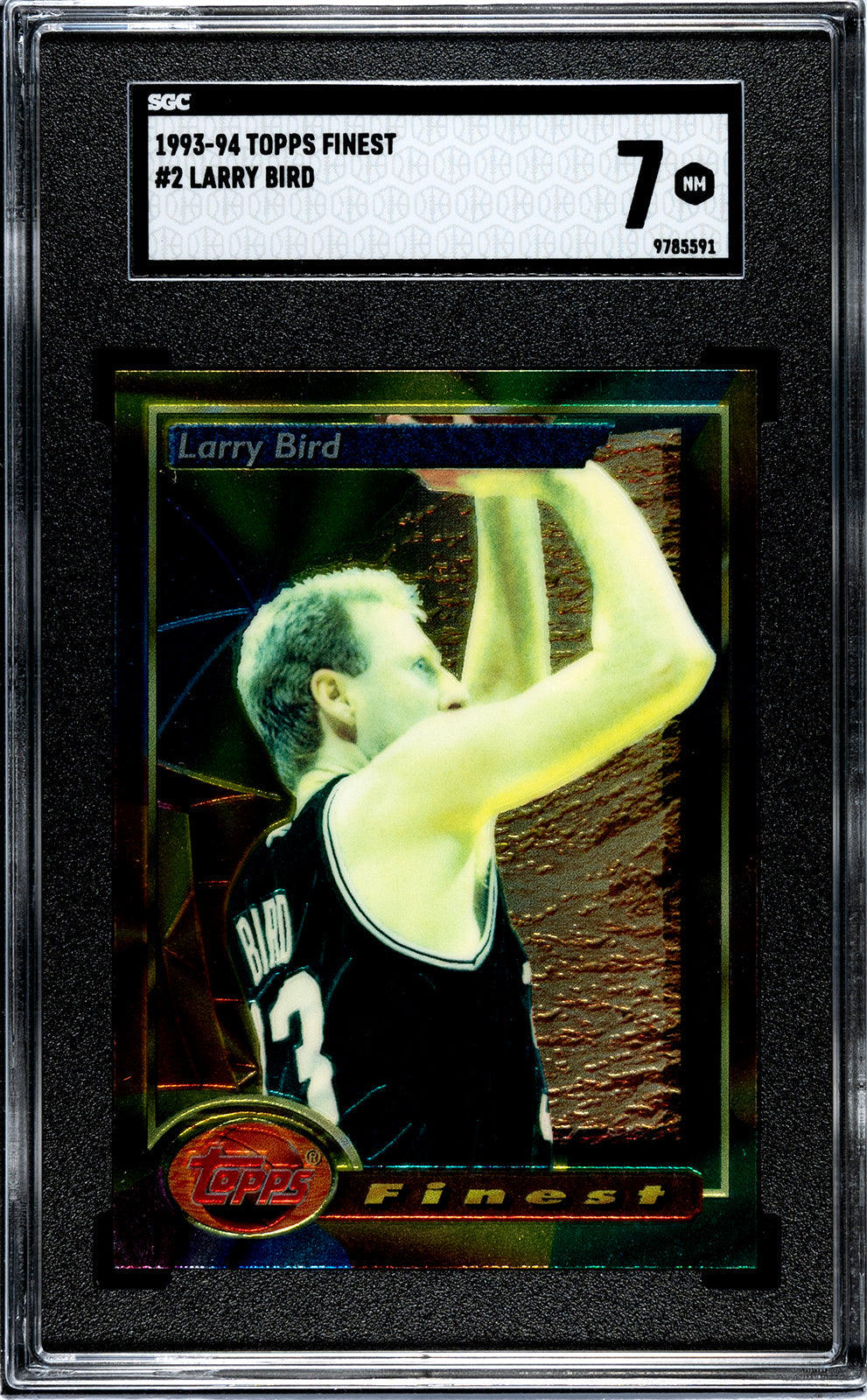 1993-94 Larry Bird Topps Finest SGC 7