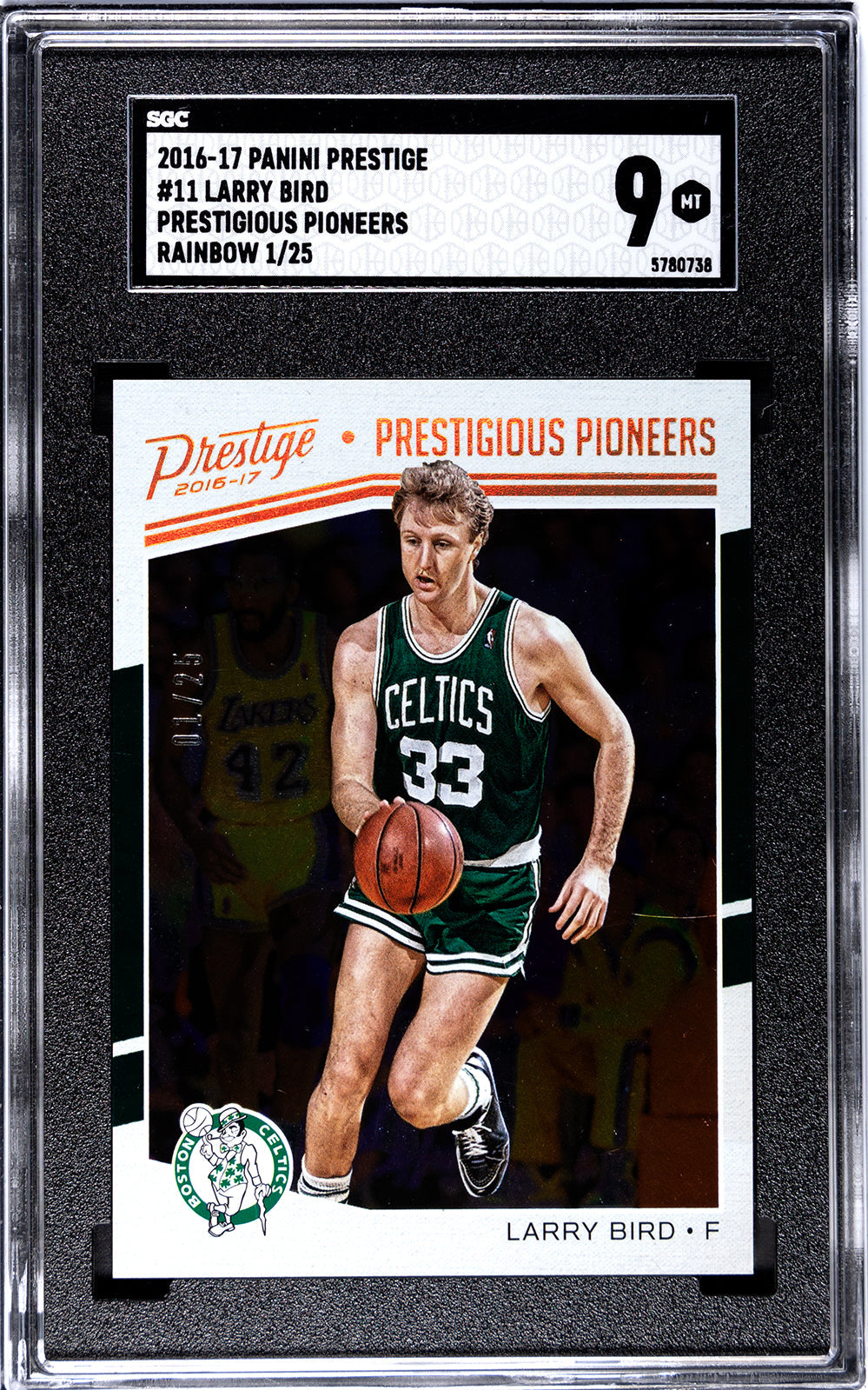 2016-17 Larry Bird Panini Prestige SGC 9