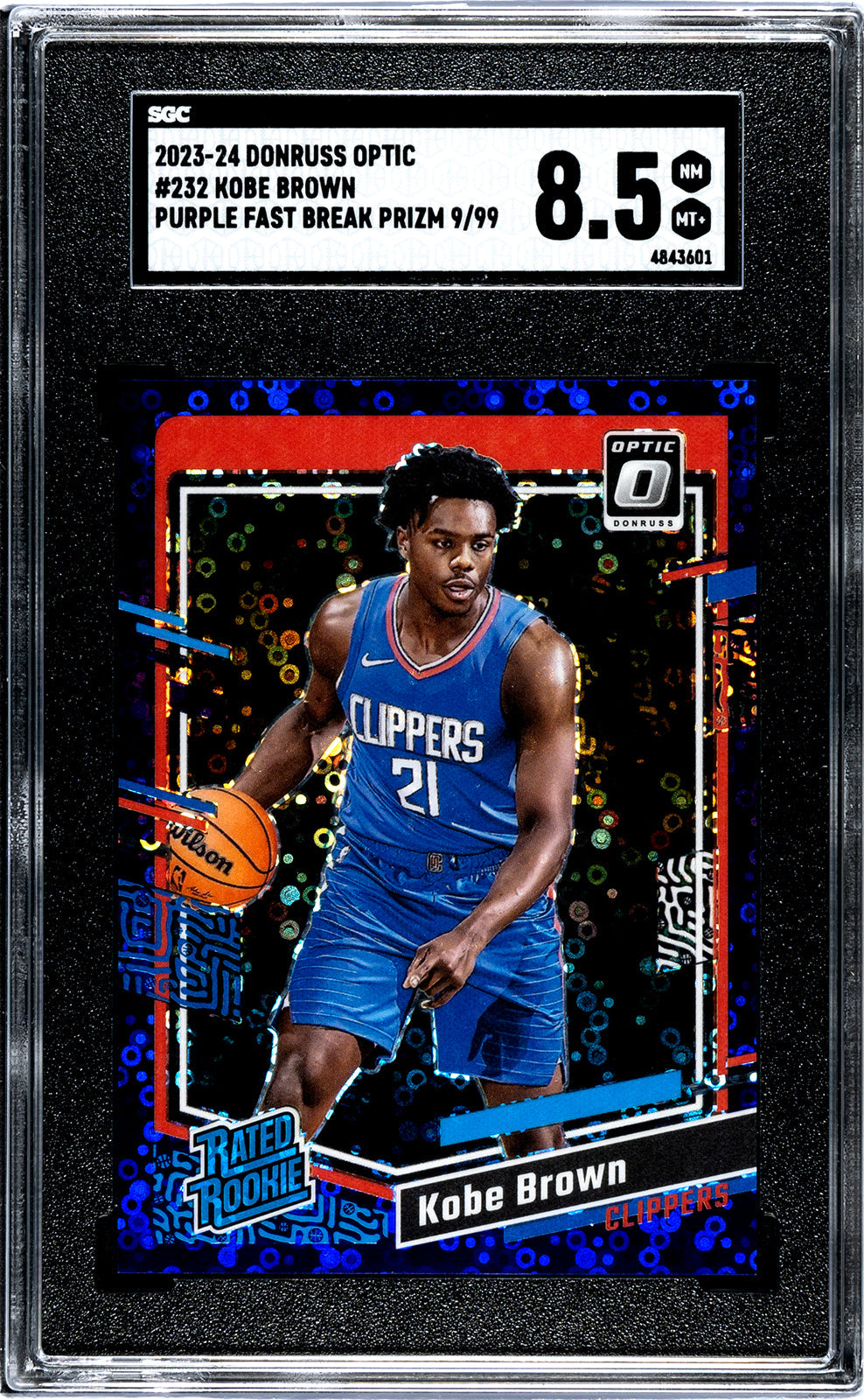 2023-24 Kobe Brown Donruss Optic SGC 8.5