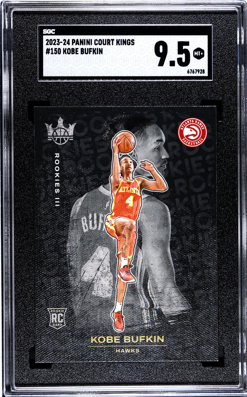 2023-24 Kobe Bufkin Panini Court Kings SGC 9.55