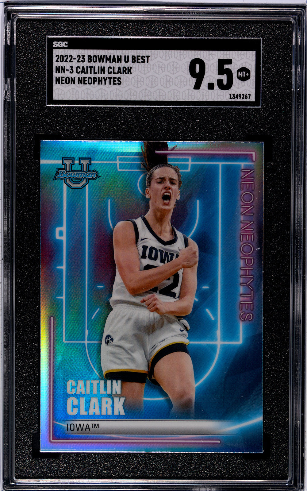 2023-24 Justin Champagnie Panini Obsidian MS-CHP Justin Champagnie Magmatic Autographed SGC 9
