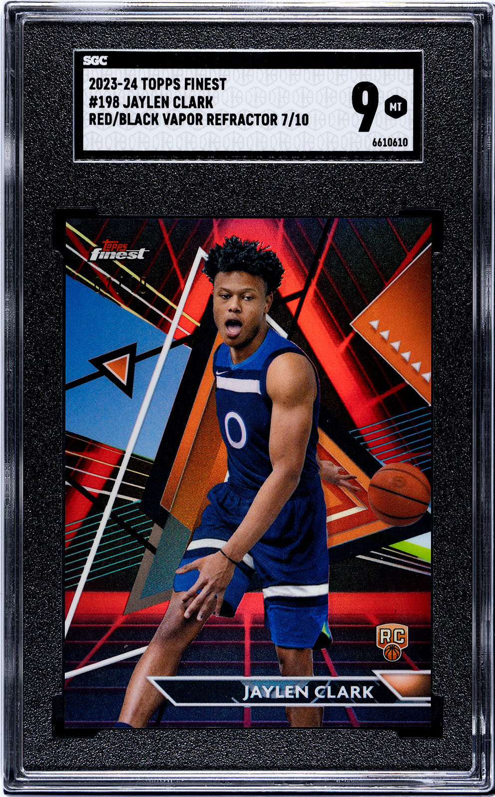 2023-24 Jaylen Clark Topps Finest SGC 9