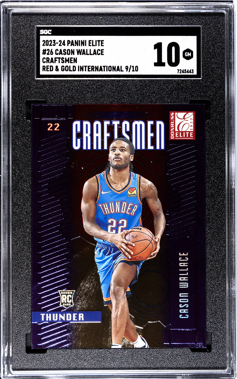 2023-24 Wallace Craftsmen Panini Elite SGC 10