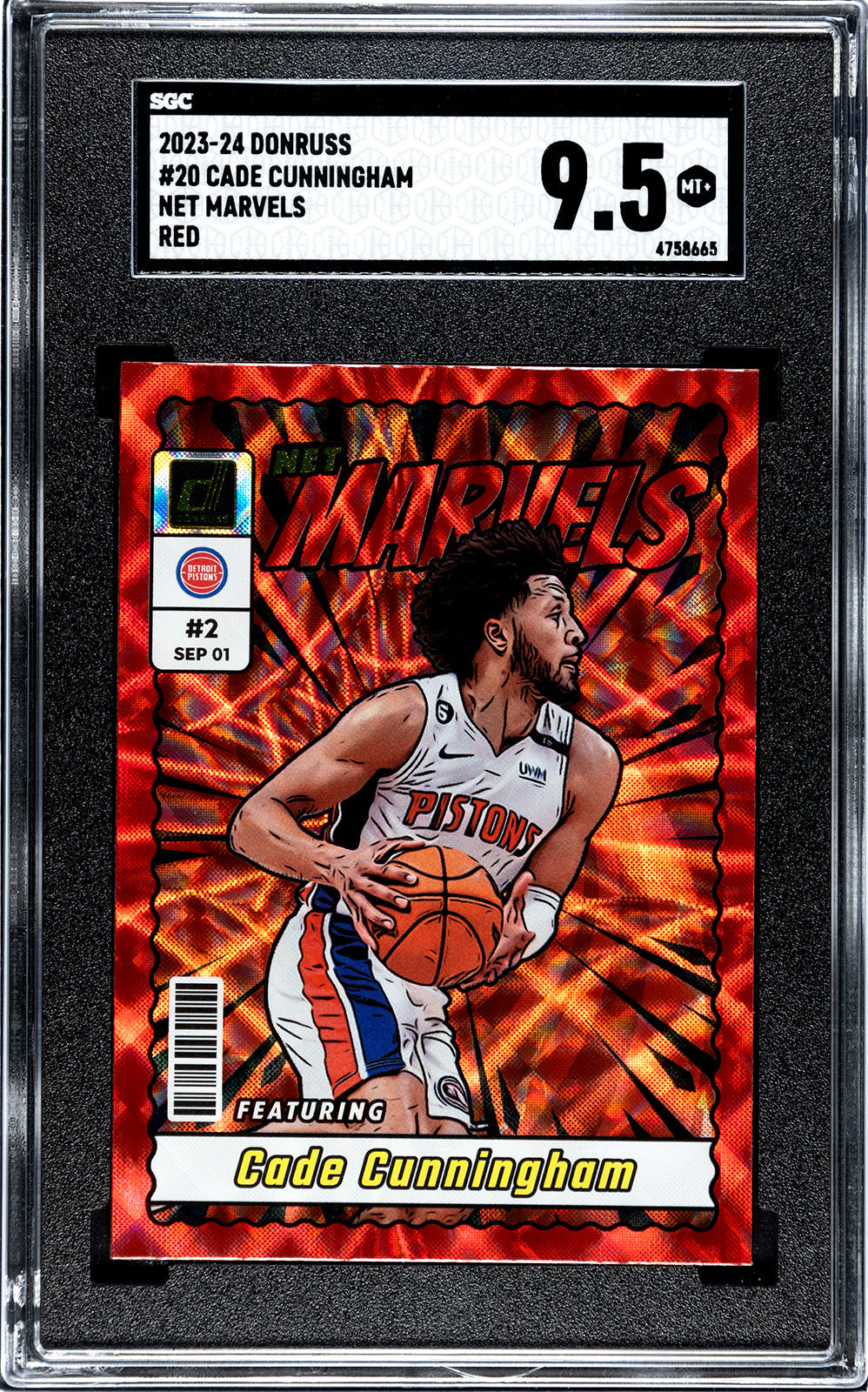 2023-24 Cade Cunningham Donruss SGC 9.55