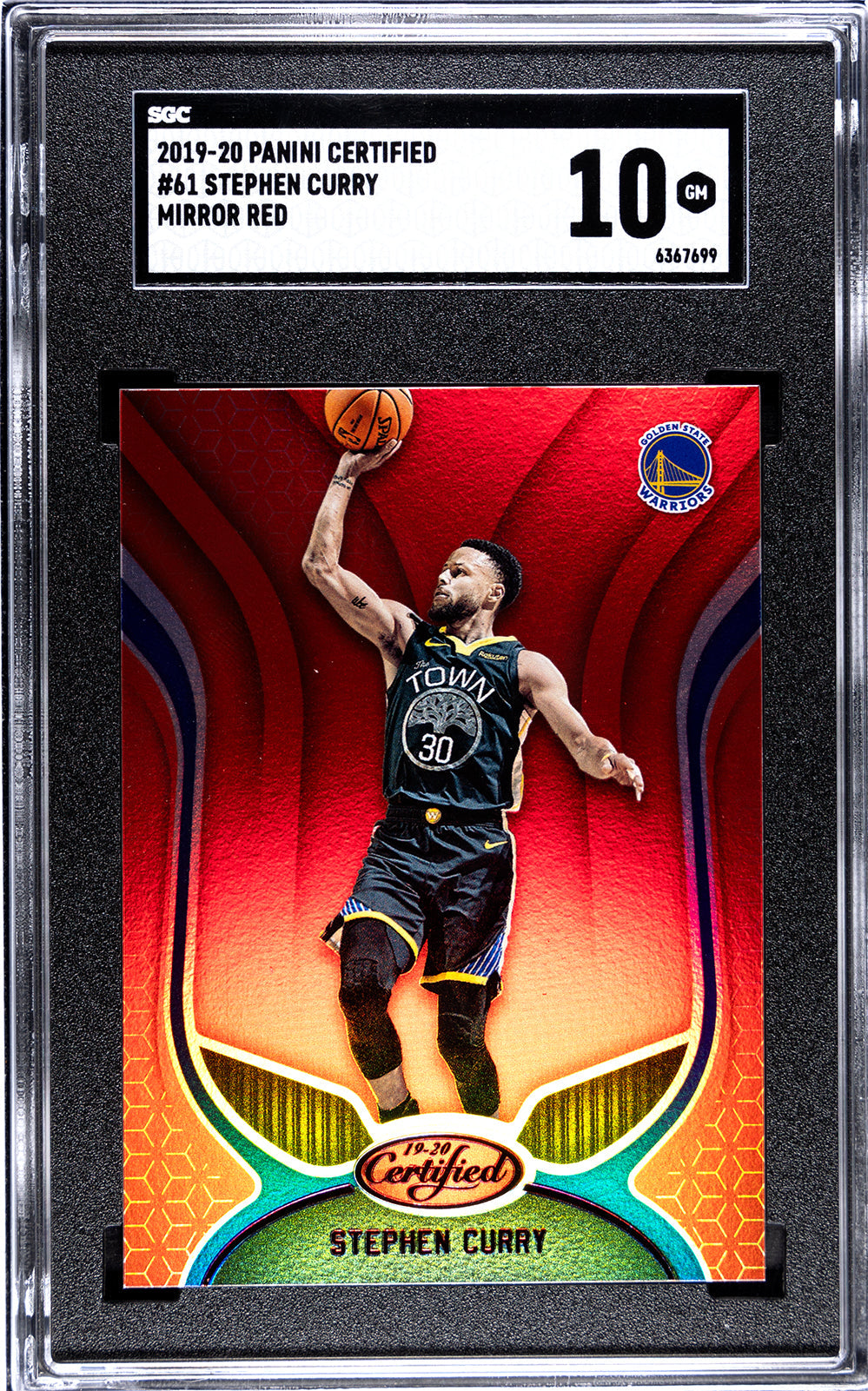 2016-17 Stephen Curry Donruss Optic SGC 9