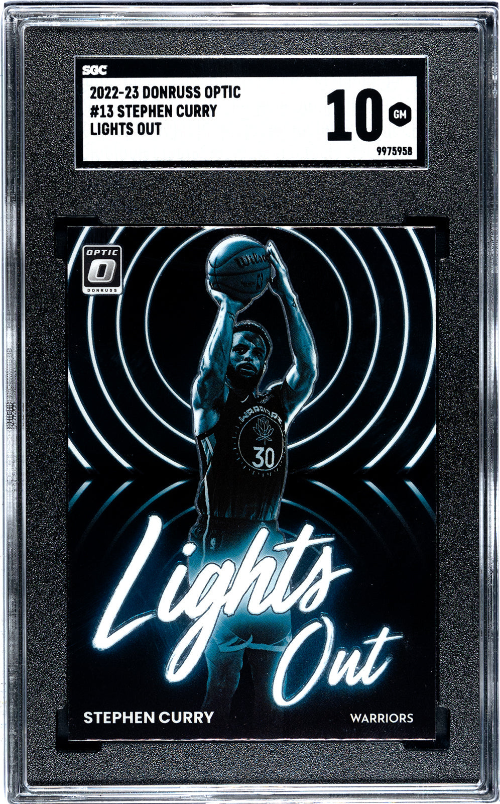 2021-22 Stephen Curry Panini Prizm Draft Picks SGC 8.55