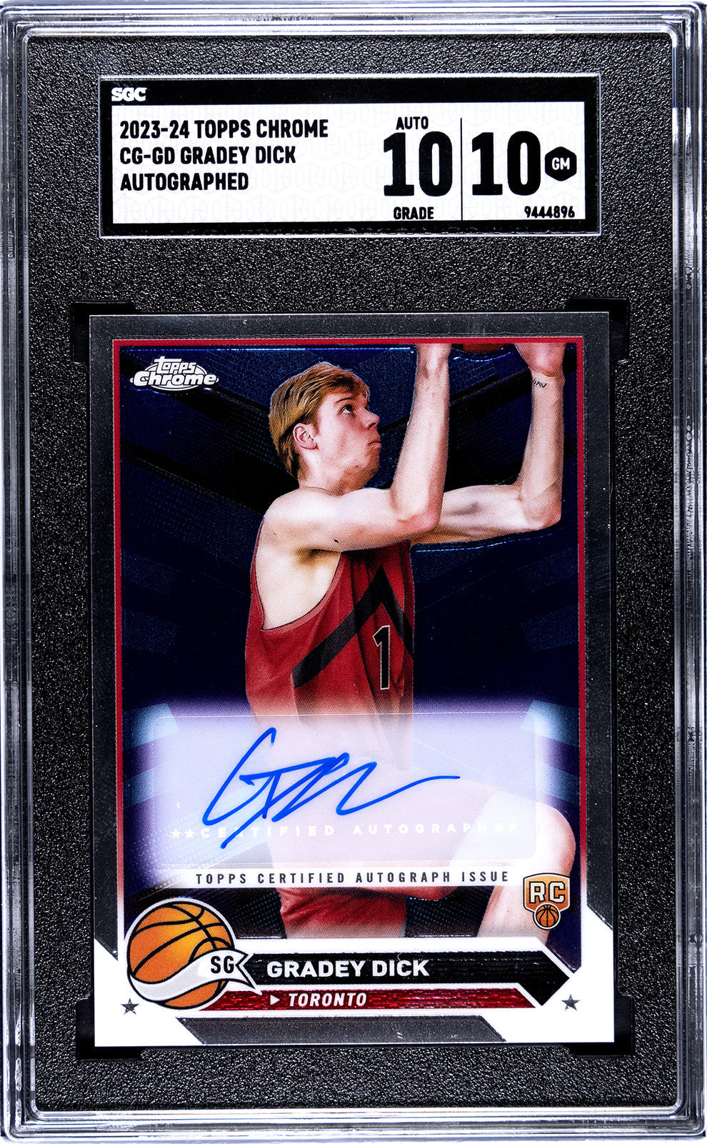 2023-24 Dick Topps Chrome - SGC 10-Auto-10