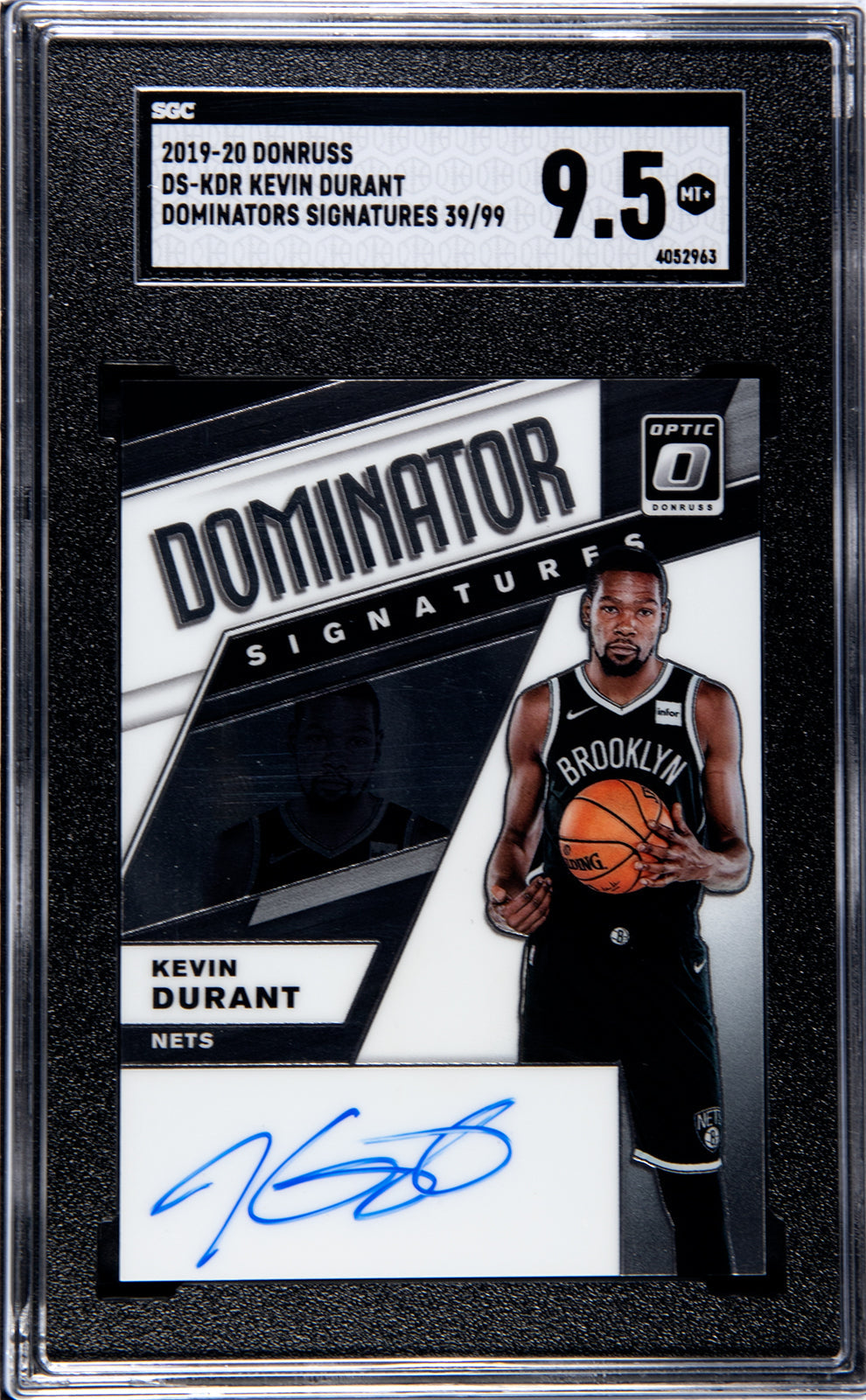2019-20 Kevin Durant Donruss DS KDR - SGC 9pt5
