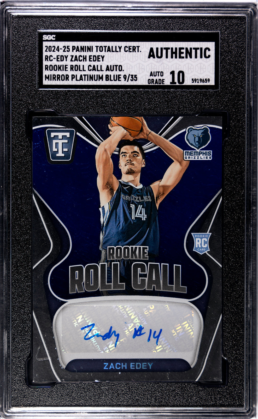 2024-25 Edey Panini Totally - SGC A-Auto-10