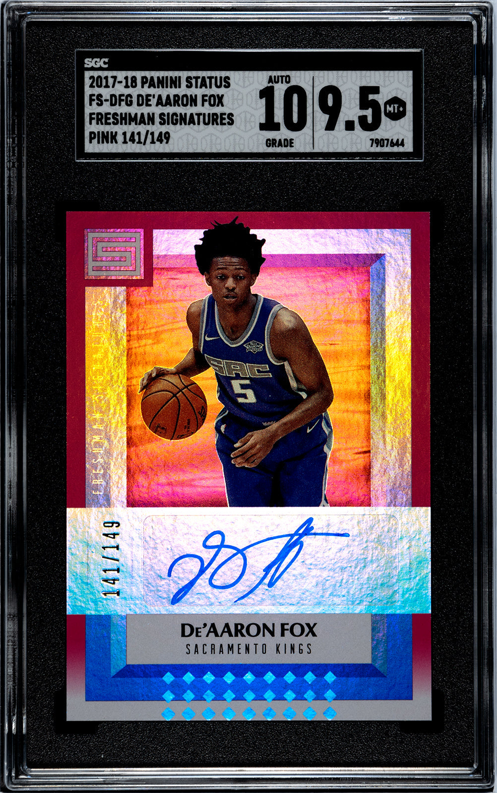 2017-18 Fox Panini Status - SGC 9pt5-Auto-10