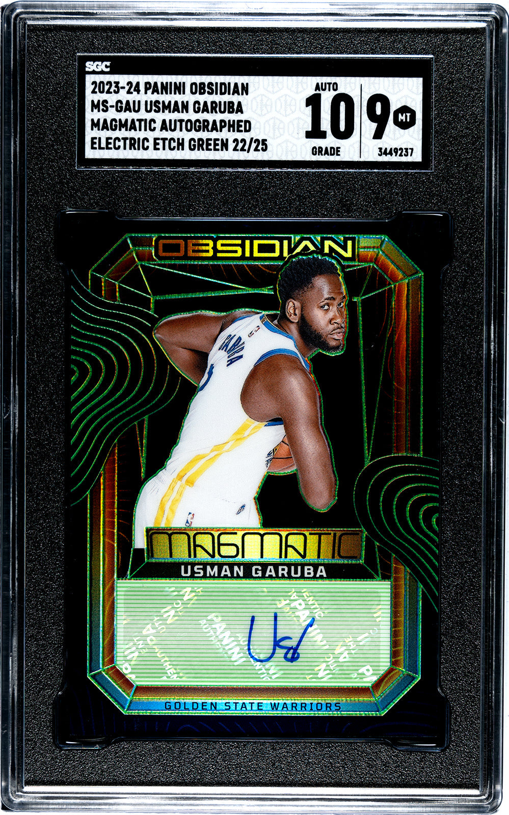 2023-24 Garuba Panini Obsidian - SGC 9-Auto-10
