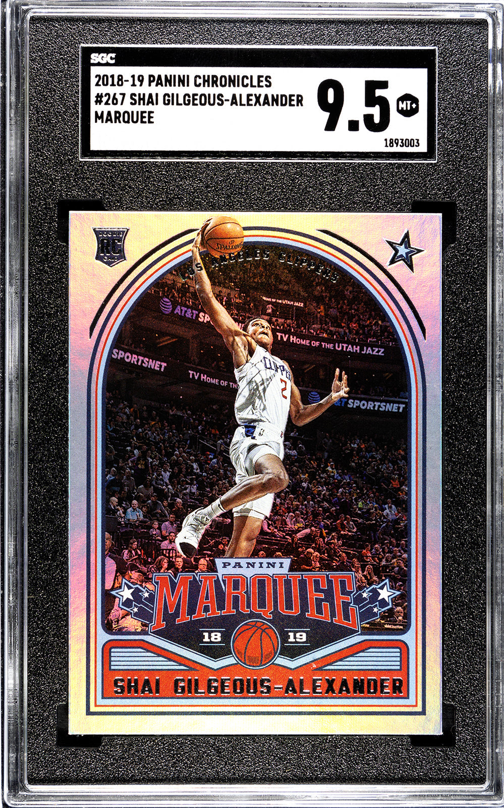 2018-19 Gilgeous Alexander Panini Chronicles - SGC 9pt5