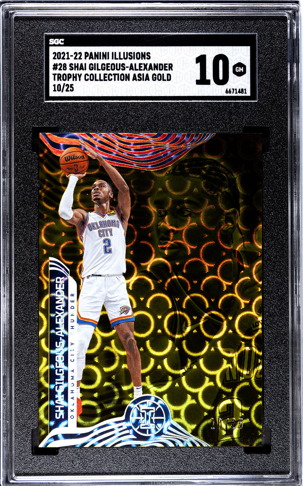 2021-22 Gilgeous Alexander Panini Illusions - SGC 10
