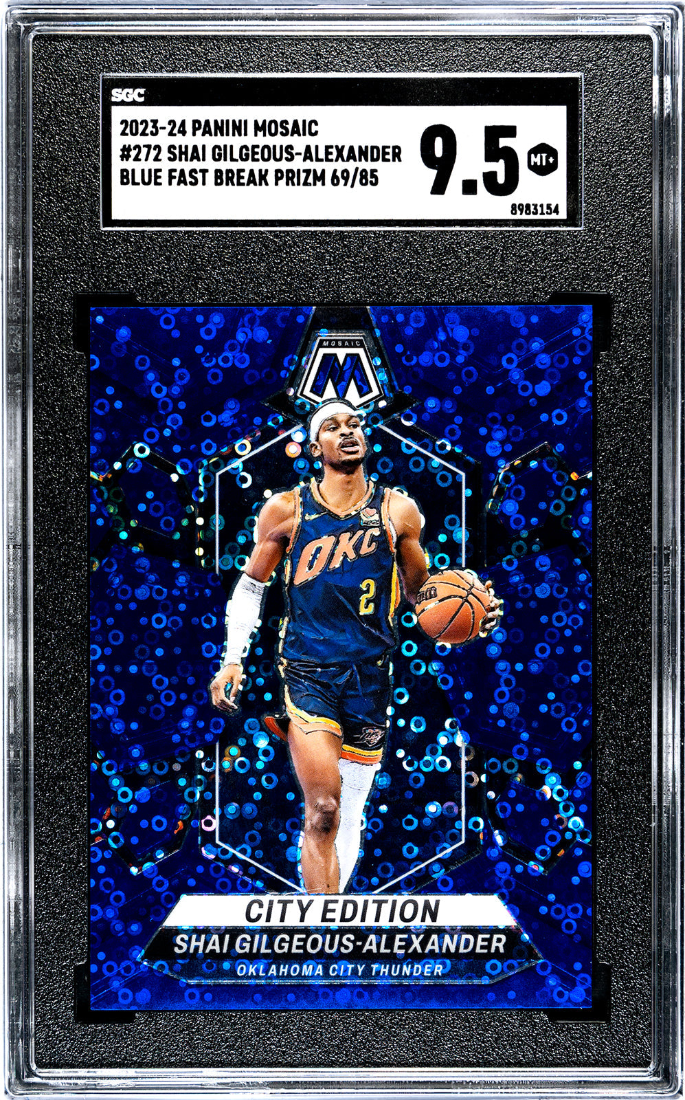 2023-24 Gilgeous Alexander Panini Mosaic - SGC 9pt5