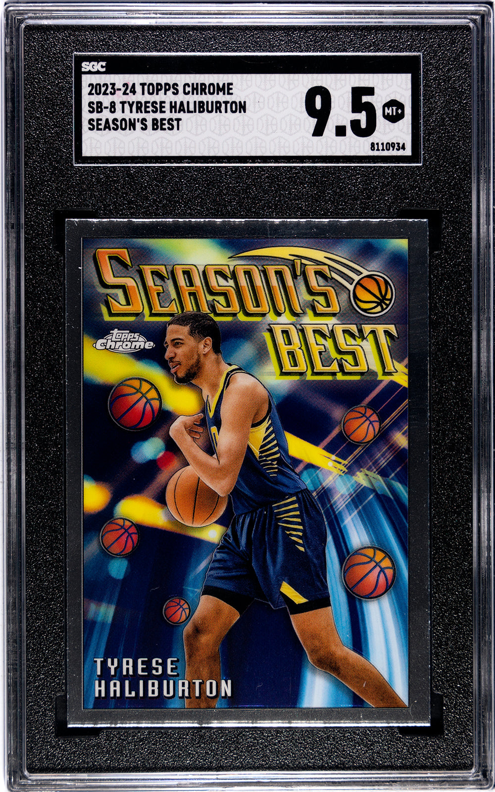 2023-24 Haliburton Topps Chrome - SGC 9pt5