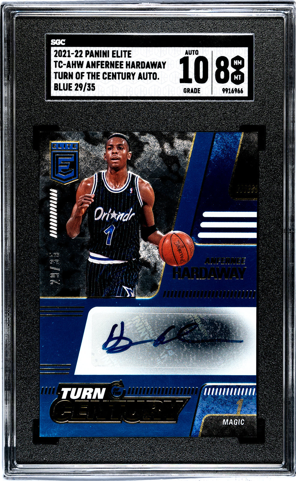 2021-22 Hardaway Panini Elite - SGC 8-Auto-10