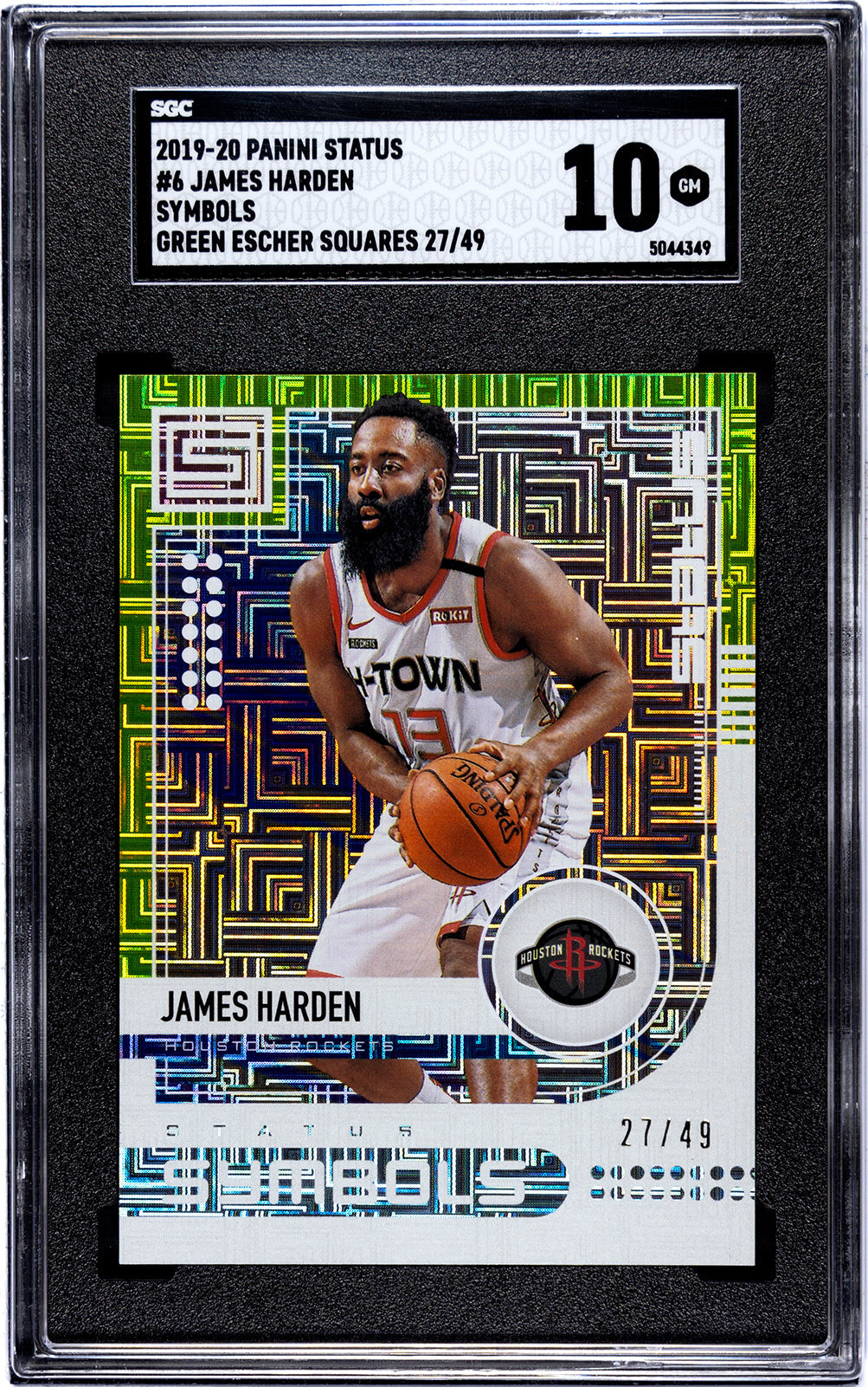 2019-20 Harden Panini Status - SGC 10