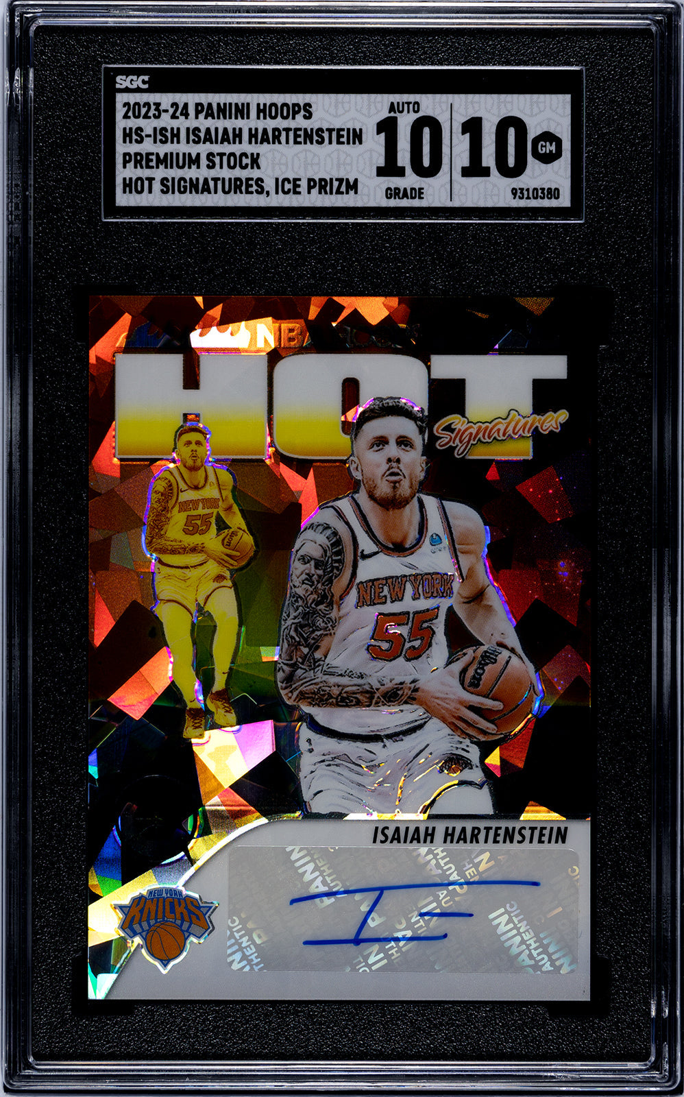 2023-24 Hartenstein Panini Hoops - SGC 10-Auto-10