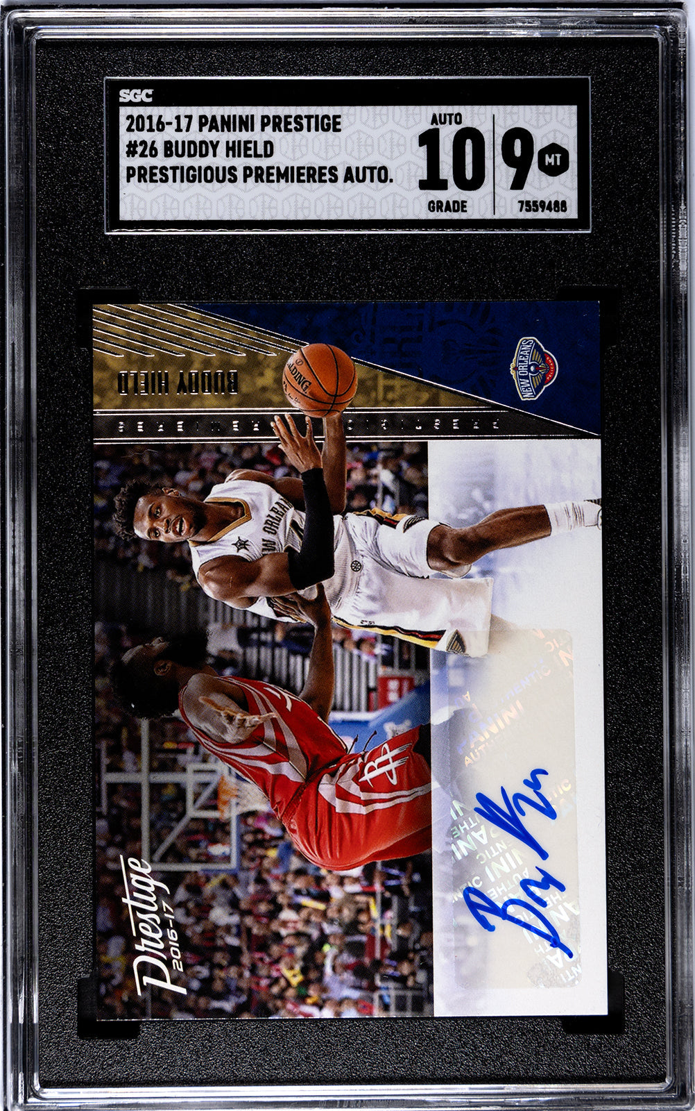 2016-17 Hield Panini Prestige - SGC 9-Auto-10