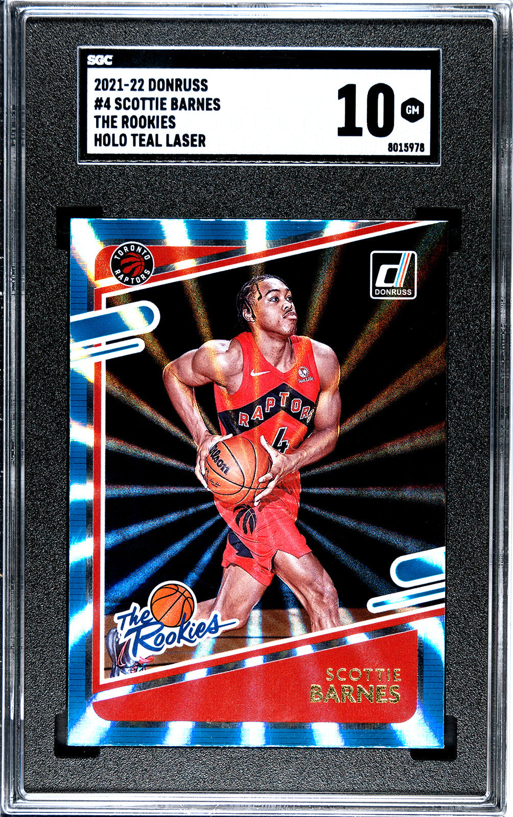 2021-22 Holo Donruss 4 scottie barnes- SGC 10
