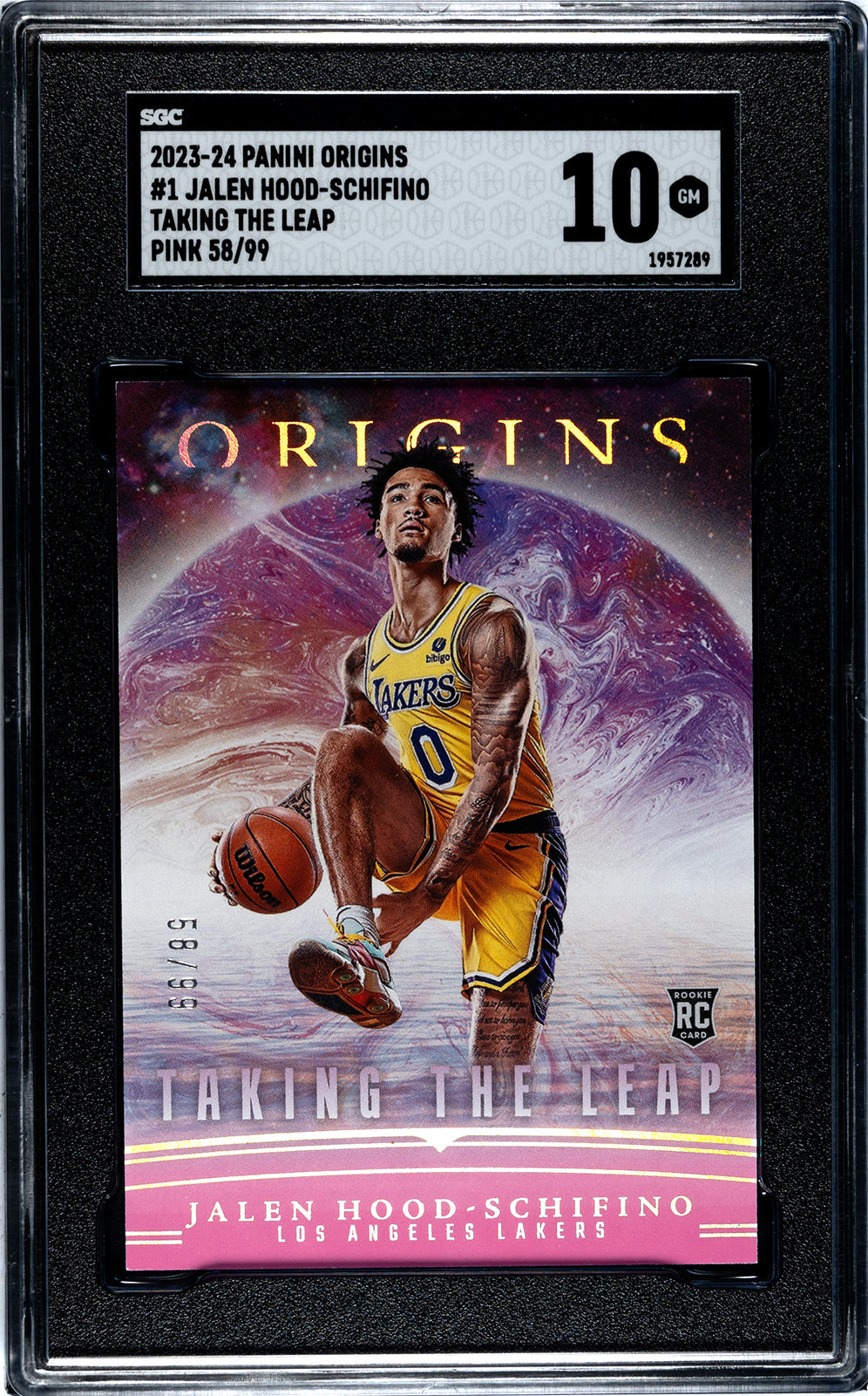 2023-24 Hood Schifino Panini Origins - SGC 10