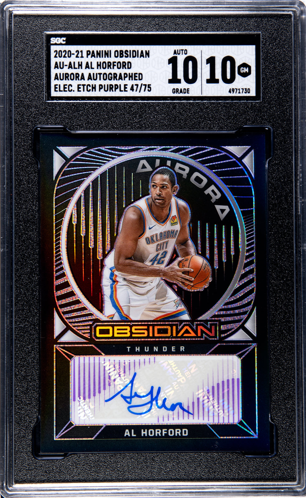 horford_al_2020-21_panini_obsidian_au-alh_al_horford_aurora_autographed_elec_etch_purple_47-75_sgc-grade-10-auto-10_auth-4971730