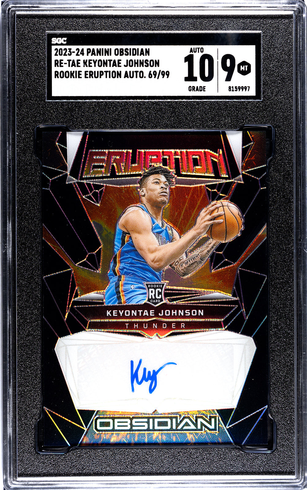 2023-24 Johnson Panini Obsidian - SGC 9-Auto-10