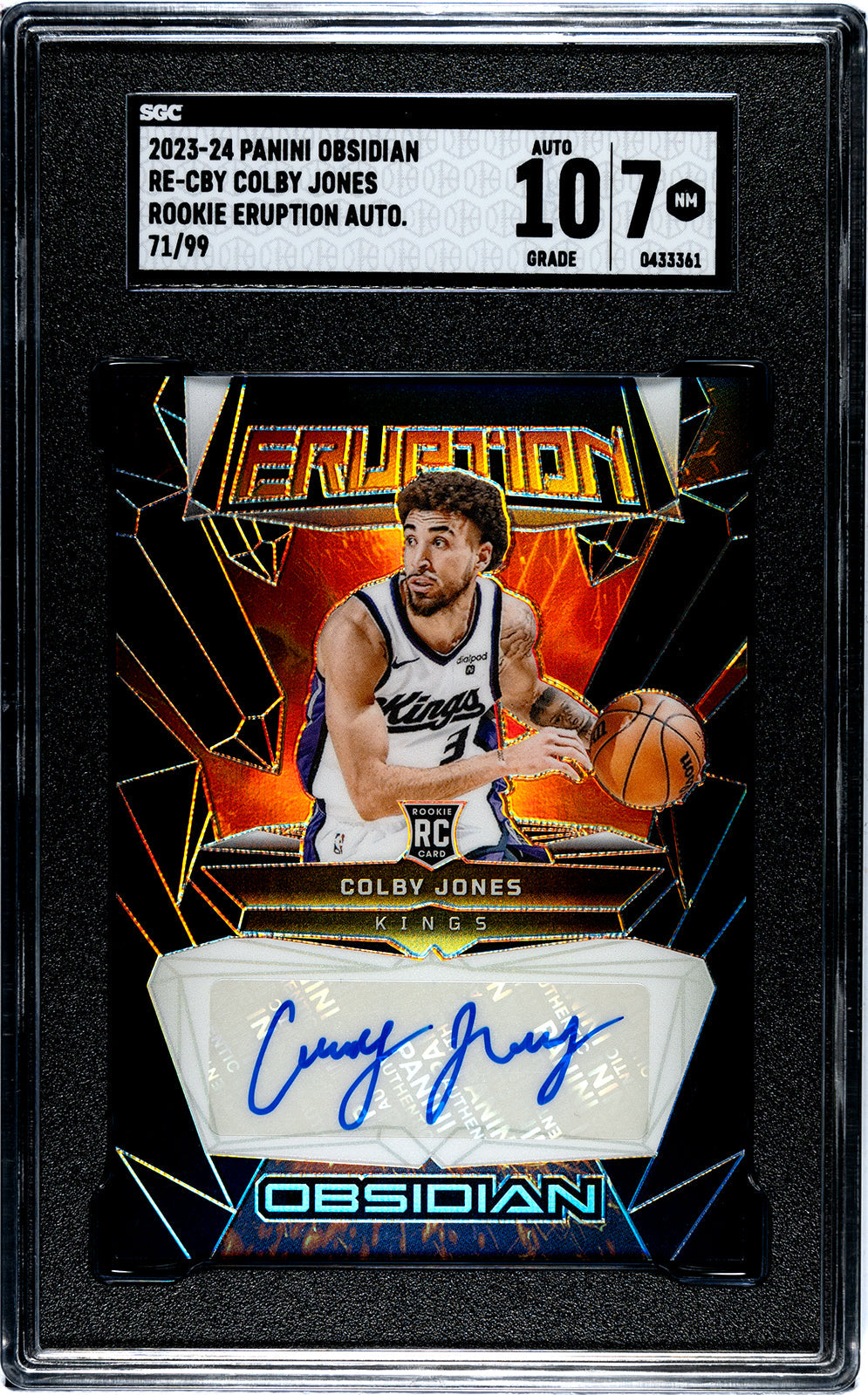 jones_colby_2023-24_panini_obsidian_re-cby_colby_jones_rookie_eruption_auto_71-99_sgc-grade-7-auto-10_auth-0433361