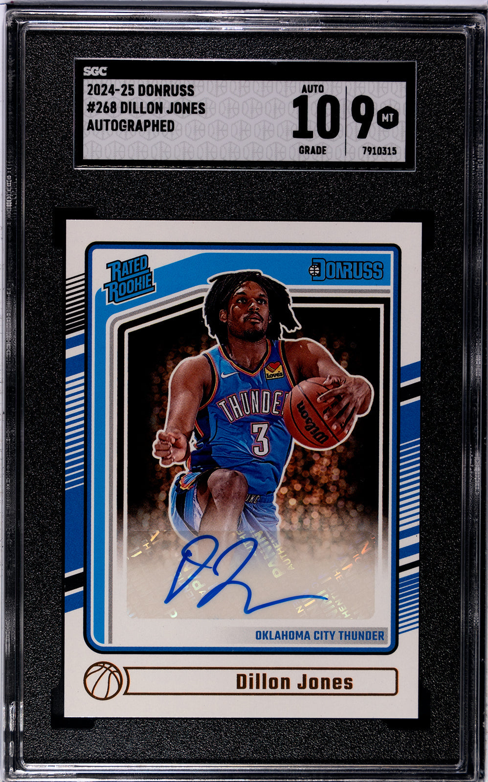 2024-25 Jones Donruss 268 - SGC 9-Auto-10