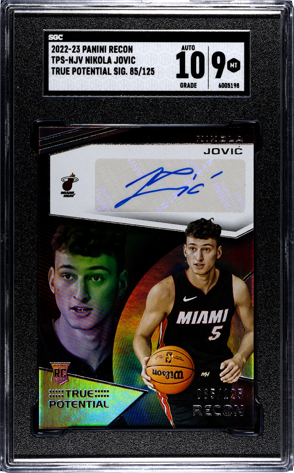 2022-23 Jovic Panini Recon - SGC 9-Auto-10