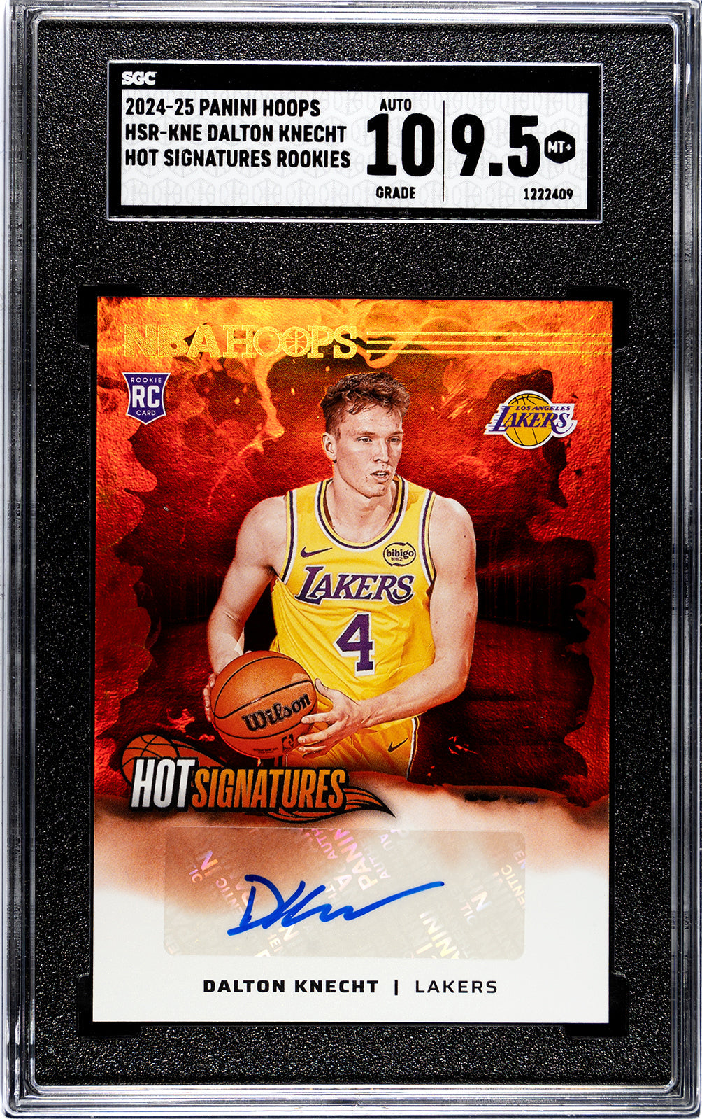 2024-25 Knecht Panini Hoops - SGC 9pt5-Auto-10