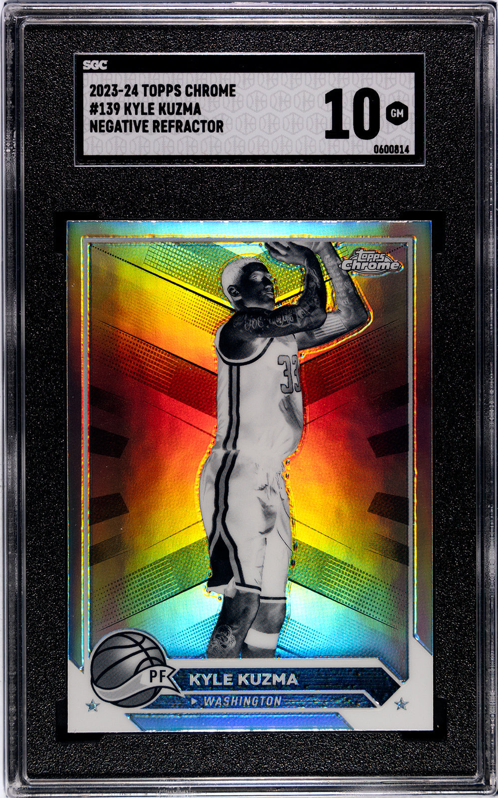 2023-24 Kuzma Topps Chrome - SGC 10