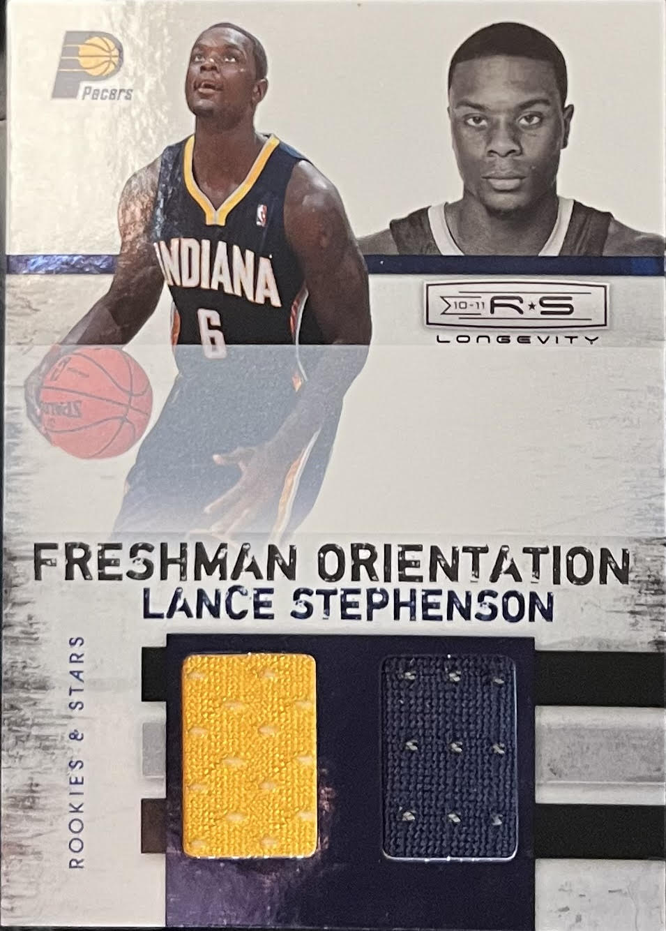 Lance Stephenson Dual Patch Rookie Single