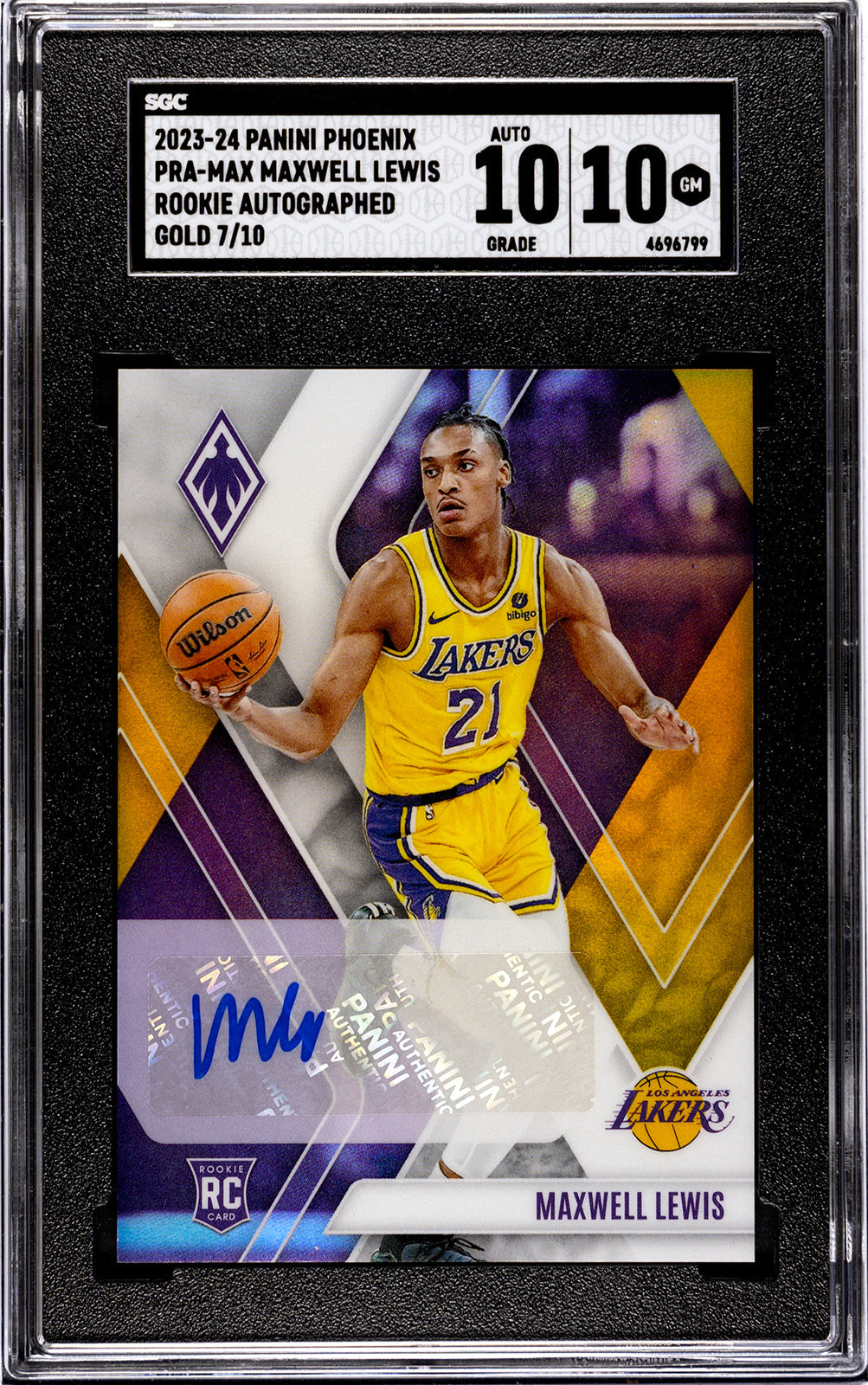 2023-24 Lewis Panini Phoenix - SGC 10-Auto-10