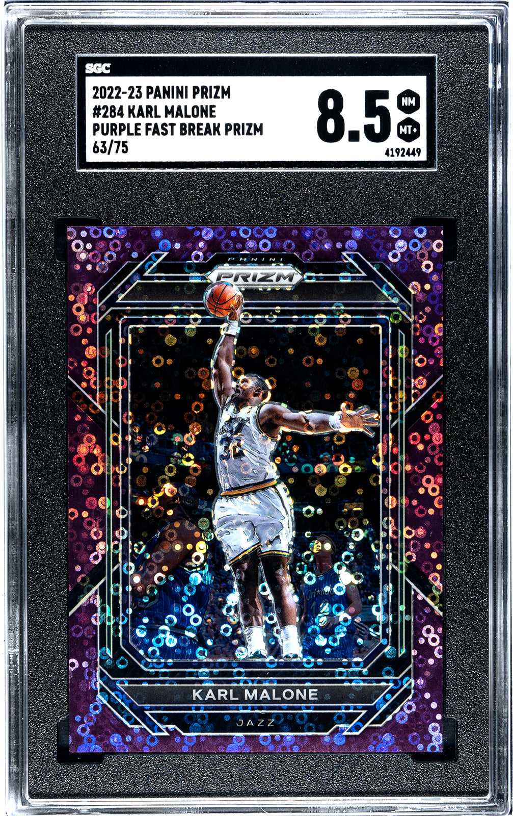 2022-23 Karl Malone Panini Prizm - SGC 8pt5