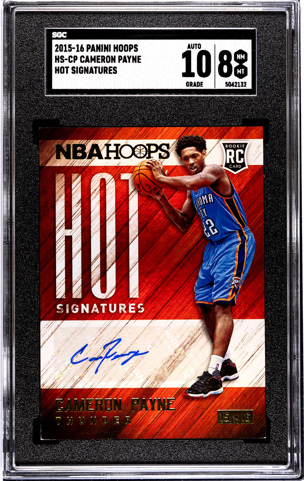 2015-16 Payne Panini Hoops - SGC 8-Auto-10