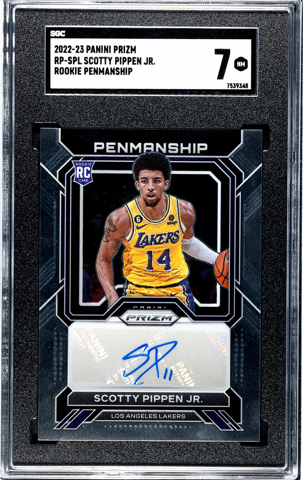 pippen_scotty_2022-23_panini_prizm_rp-spl_scotty_pippen_jr_rookie_penmanship_sgc-grade-7_auth-7539348