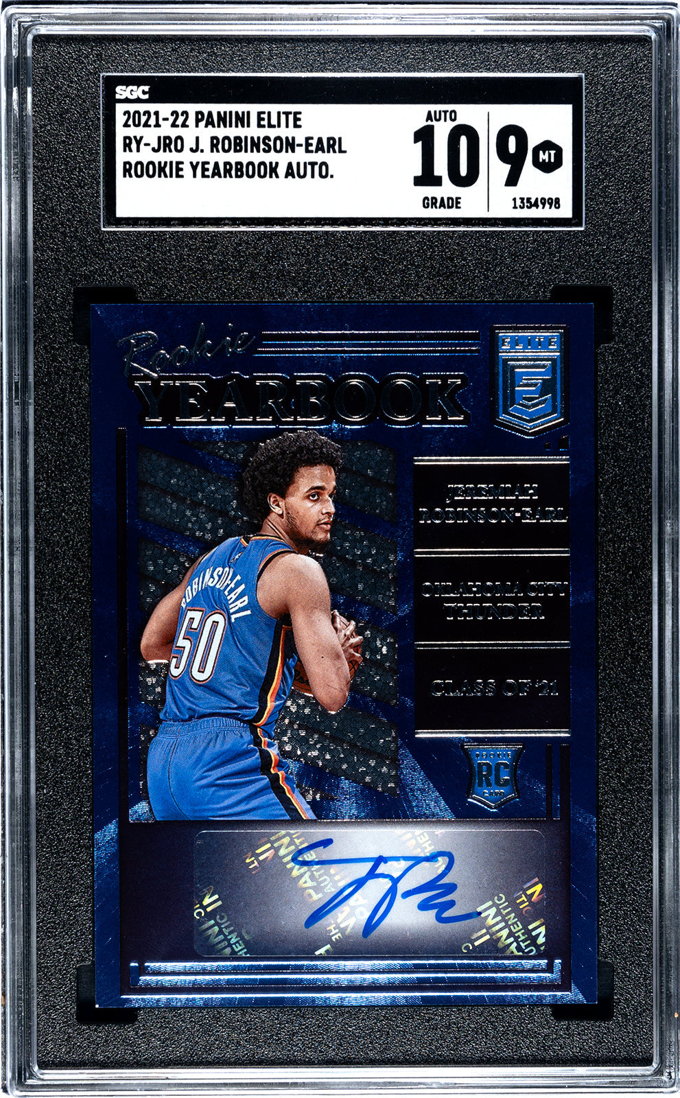 robinson-earl_j_2021-22_panini_elite_ry-jro_j_robinson-earl_rookie_yearbook_auto_sgc-grade-9-auto-10_auth-1354998