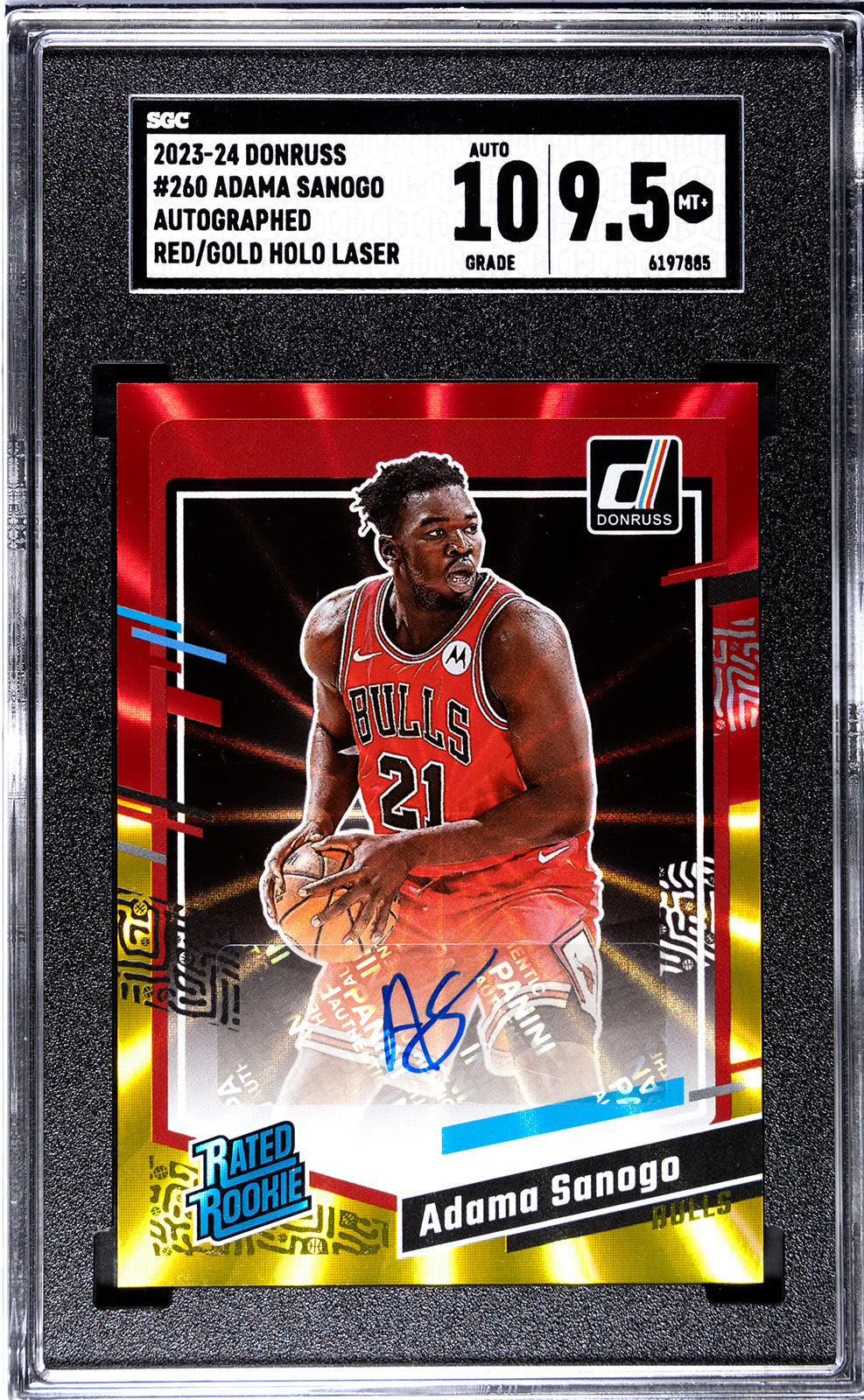 2023-24 Sanogo Donruss 260 - SGC 9pt5-Auto-10