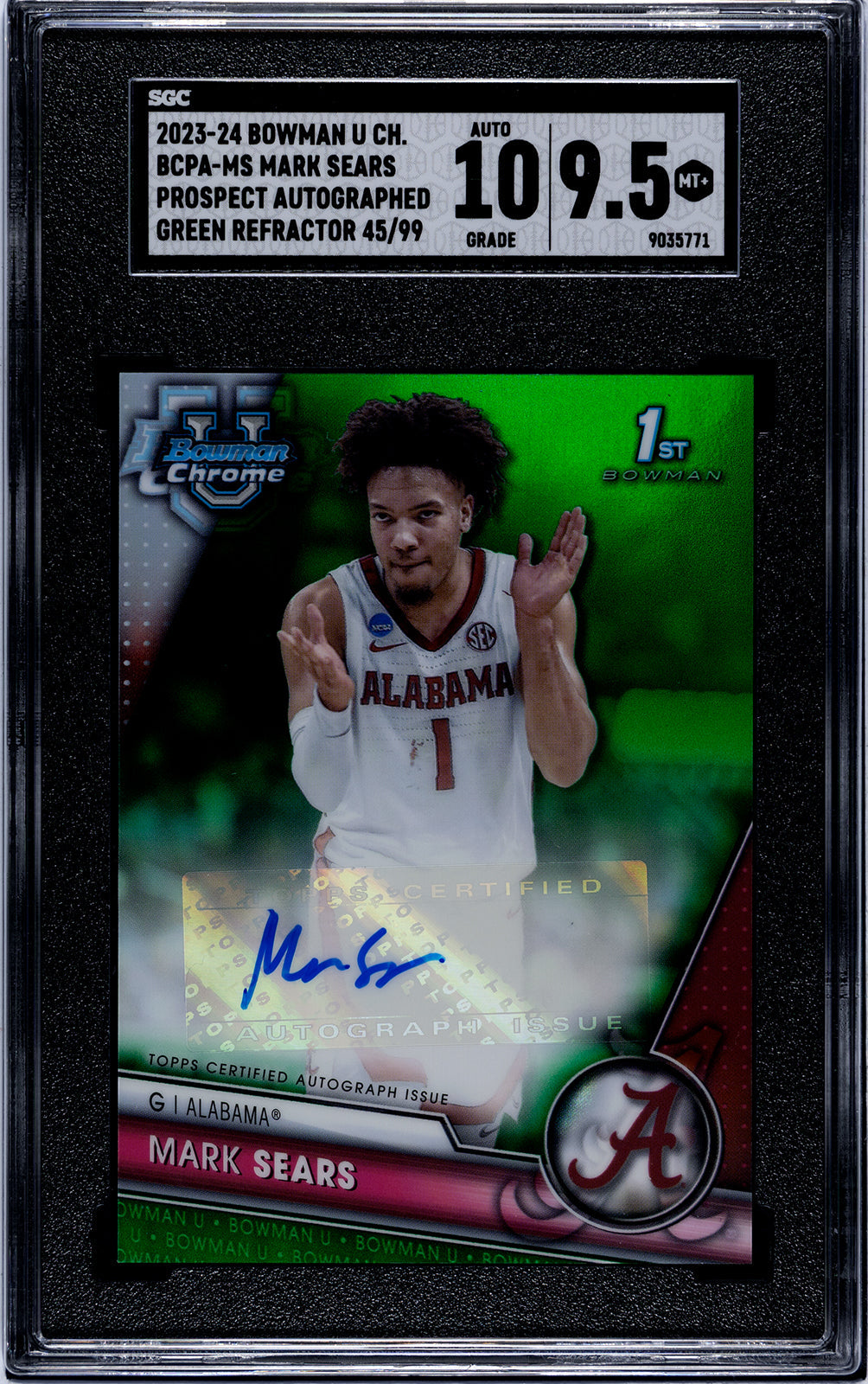 2023-24 Sears Bowman U - SGC 9pt5-Auto-10