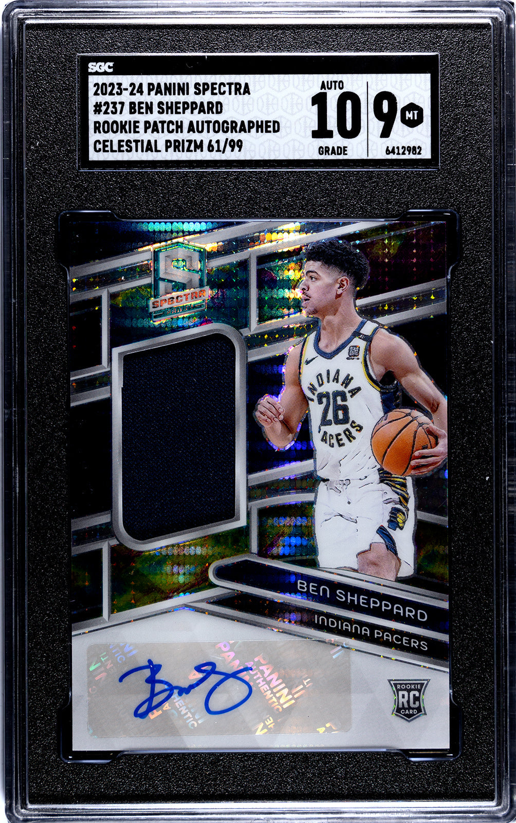 2023-24 Sheppard Panini Spectra - SGC 9-Auto-10