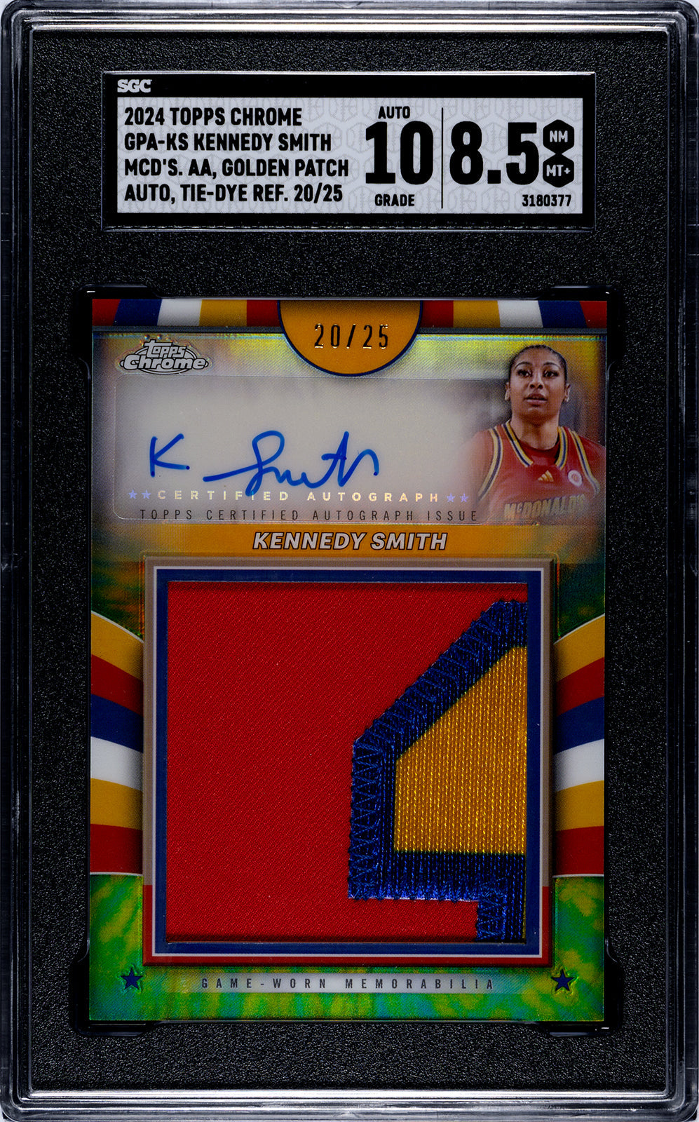 2024 Smith Topps Chrome - SGC 8pt5-Auto-10