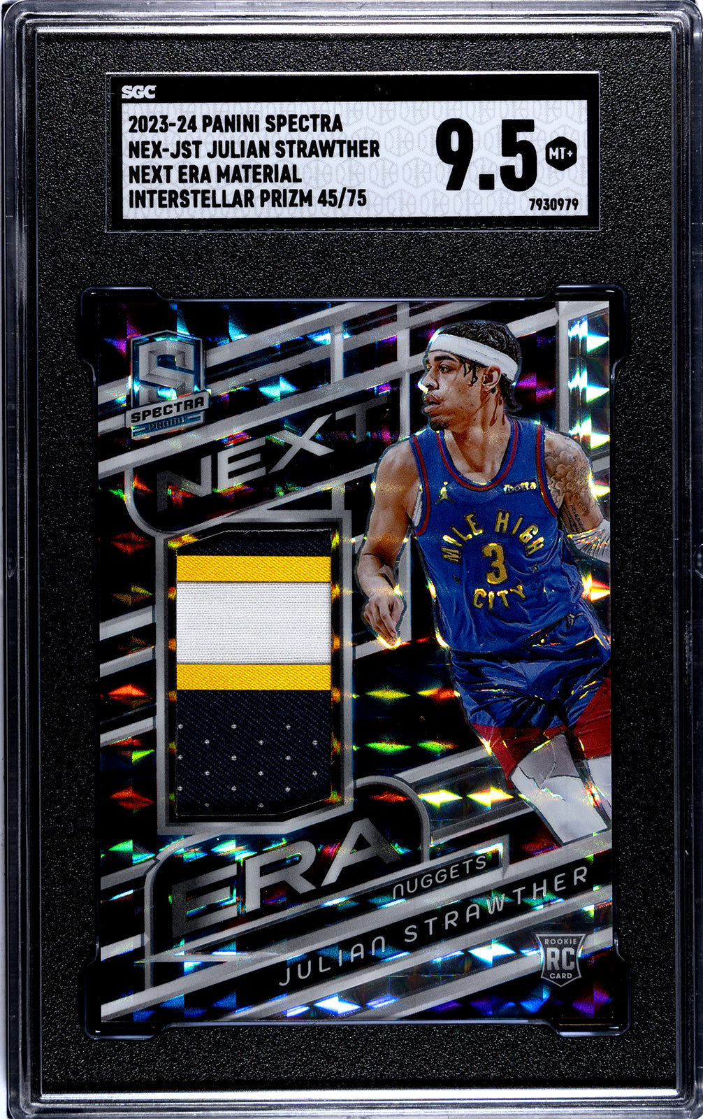 2023-24 Strawther Panini Spectra - SGC 9pt5