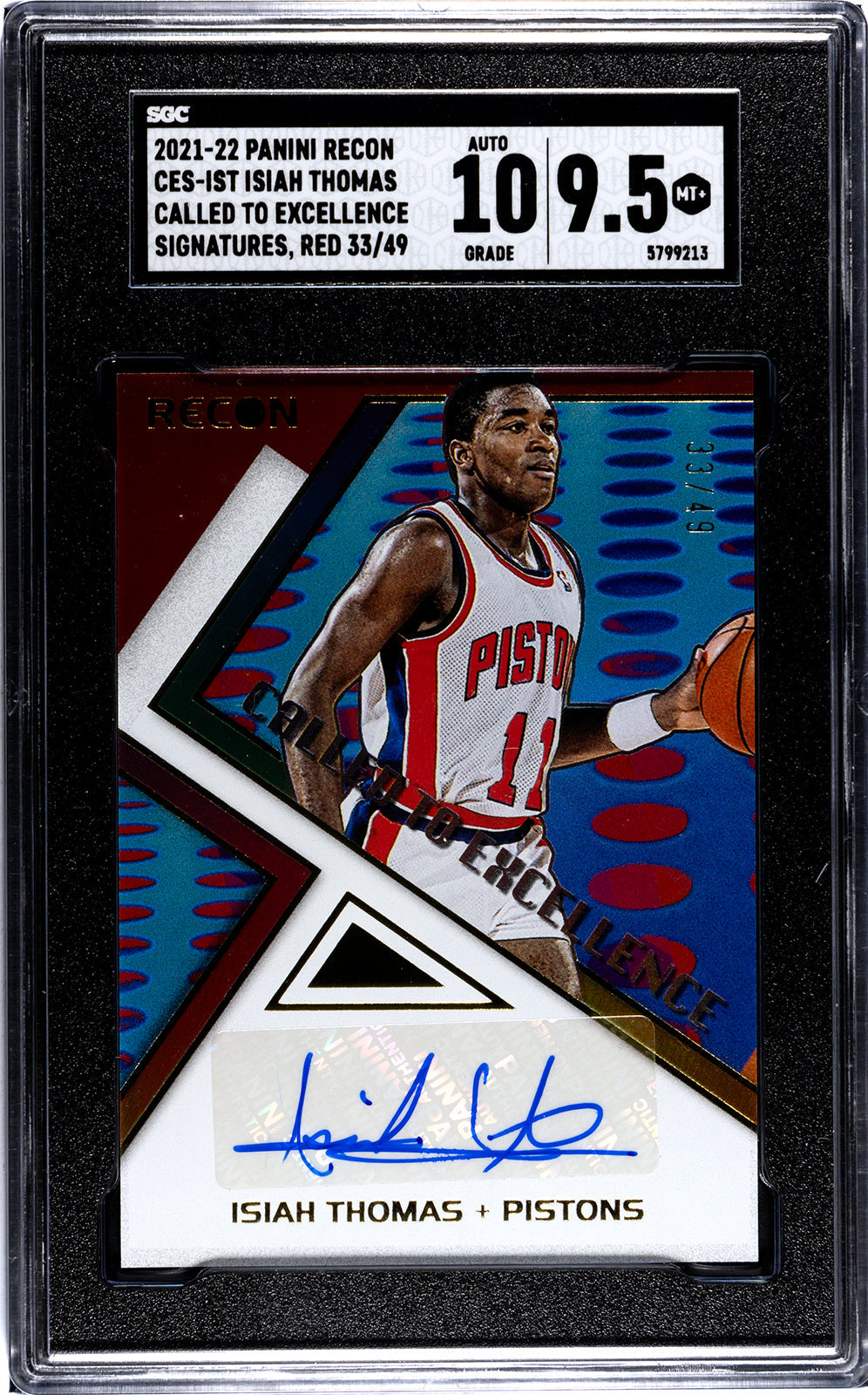 thomas_isiah_2021-22_panini_recon_ces-ist_isiah_thomas_called_to_excellence_signatures_red_33-49_sgc-grade-9pt5-auto-10_auth-5799213